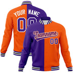 Custom Split Fashion Varsity Baseball Jacket Windbreaker Coats for Adults