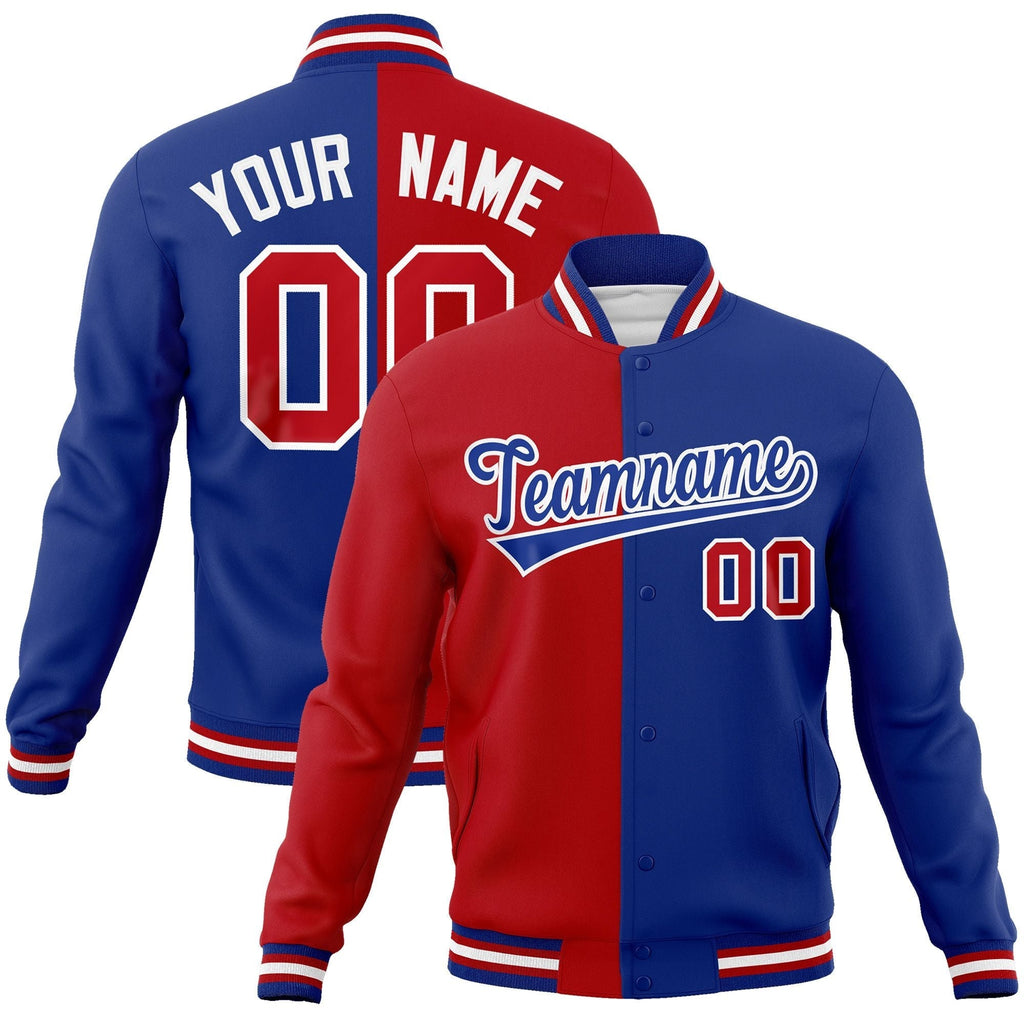Custom Split Fashion Varsity Baseball Jacket Windbreaker Coats for Adults