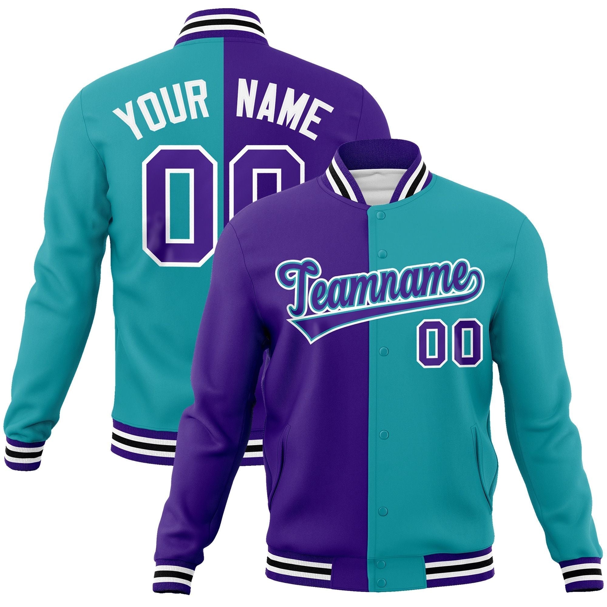 Custom Split Fashion Varsity Baseball Jacket Windbreaker Coats for Adults