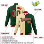 Custom Split Fashion Varsity Baseball Jacket Windbreaker Coats for Adults