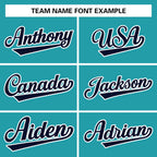 Custom Aqua Navy-White Classic Style Varsity Full-Snap Letterman Jacket
