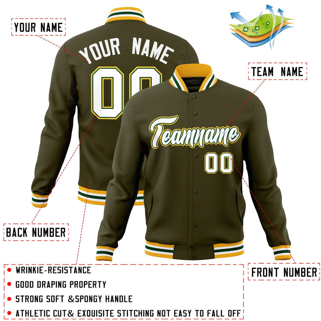 Custom Fashion Varsity Baseball Jacket for Men Women Youth Stitched Name Number