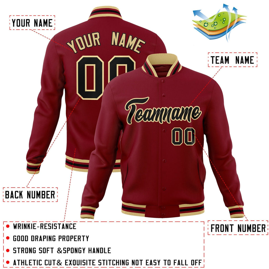Custom Fashion Varsity Baseball Jacket for Men Women Youth Stitched Name Number