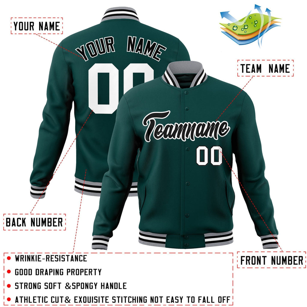Custom Fashion Varsity Baseball Jacket for Men Women Youth Stitched Name Number