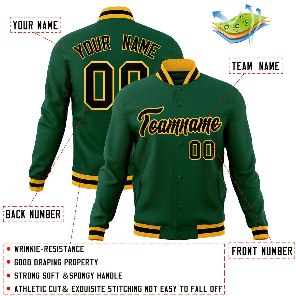 Custom Fashion Varsity Baseball Jacket for Men Women Youth Stitched Name Number