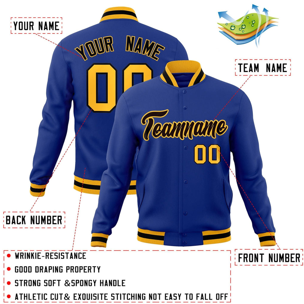 Custom Fashion Varsity Baseball Jacket for Men Women Youth Stitched Name Number