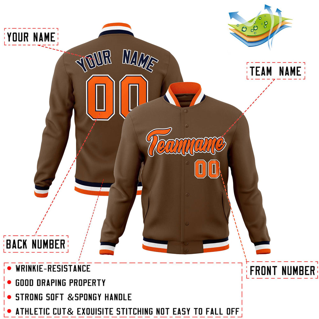 Custom Fashion Varsity Baseball Jacket for Men Women Youth Stitched Name Number