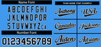 Custom Powder Blue Navy-White Classic Style Authentic Two-Button Softball Jersey