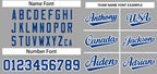 Custom Gray Royal-White Classic Style Authentic Two-Button Softball Jersey