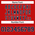 Custom Red Navy-White Classic Style Hockey Jersey