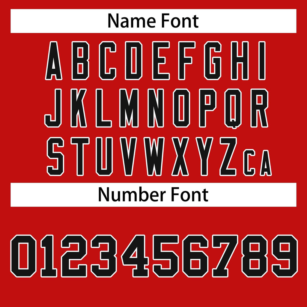 Custom Red Black-White Classic Style Hockey Jersey