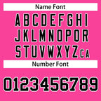 Custom Pink Black-White Classic Style Hockey Jersey