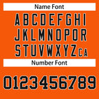 Custom Orange Black-White Classic Style Hockey Jersey