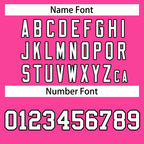 Custom Pink White-Black Classic Style Hockey Jersey