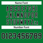 Custom Kelly Green Black-White Classic Style Hockey Jersey