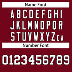 Custom Crimson White-Black Classic Style Hockey Jersey