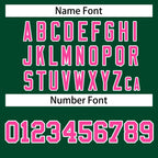 Custom Green Pink-White Classic Style Hockey Jersey