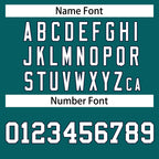 Custom Teal White-Navy Classic Style Hockey Jersey