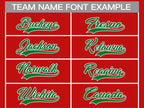 Custom Red Kelly Green-White Classic Style Hockey Jersey