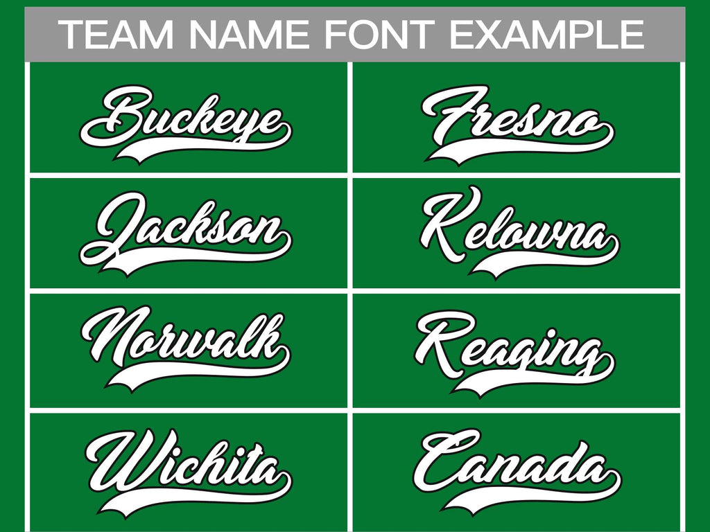 Custom Kelly Green White-Black Classic Style Hockey Jersey