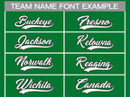 Custom Kelly Green White-Black Classic Style Hockey Jersey
