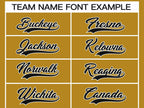 Custom Old Gold Black-White Classic Style Hockey Jersey