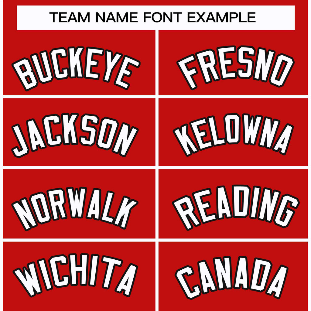 Custom Red White-Black Classic Style Hockey Jersey