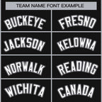 Custom Black White Black-Gray Classic Style Hockey Jersey