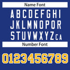 Custom Royal Gold-White Classic Style Hockey Jersey