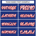 Custom Royal White-Red Classic Style Hockey Jersey