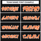 Custom Black Orange-White Classic Style Hockey Jersey