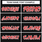 Custom Black Red-White Classic Style Hockey Jersey