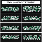 Custom Black Green-White Classic Style Hockey Jersey