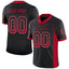 Custom Black Red-Gray Drift Fashion Mesh Authentic Football Jersey