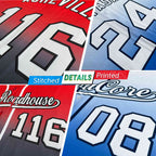 Custom Orange Navy White-Orange Gradient Fashion Authentic Two-Button Softball Jersey