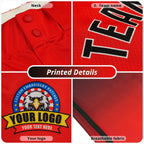 Custom Gray Red Pinstripe Fit Stretch Practice Loose-fit Baseball Pants