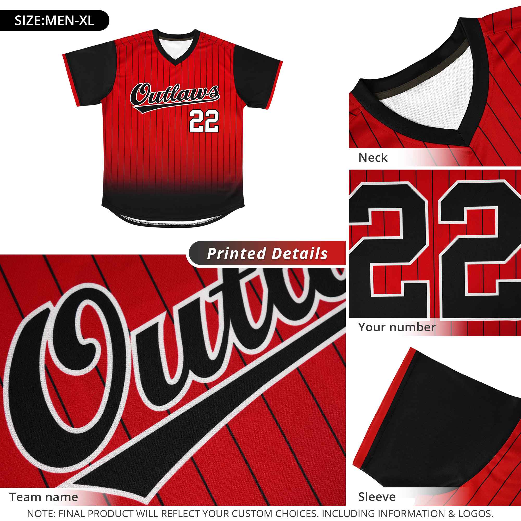 Custom Light Blue Pink-Black Gradient Fashion Authentic Pullover Pinstripe Baseball Jersey