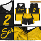 Custom Black Pink Gradient Fashion Sets Sports Uniform Basketball Jersey