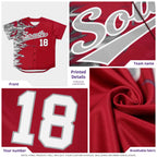 Custom Black Personalized 3D Flame Design Authentic Baseball Jersey