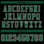 Custom Black Gotham Green-White Classic Style Mesh Authentic Football Jersey