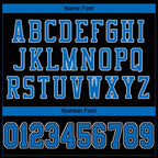 Custom Black Panther Blue-White Classic Style Mesh Authentic Football Jersey
