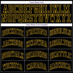 Custom Black Gold Classic Tops Authentic Basketball Jersey