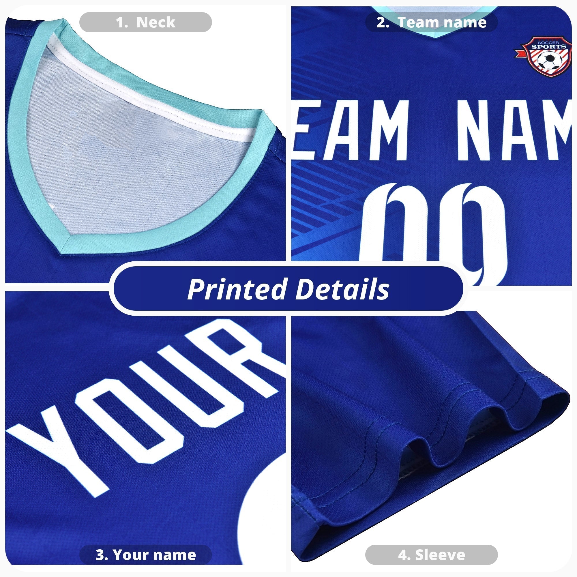 Custom Purple Black Vertical Stripes Casual Outdoor Soccer Sets Jersey