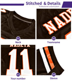 Custom Black Vegas Gold-White Classic Style Mesh Authentic Football Jersey