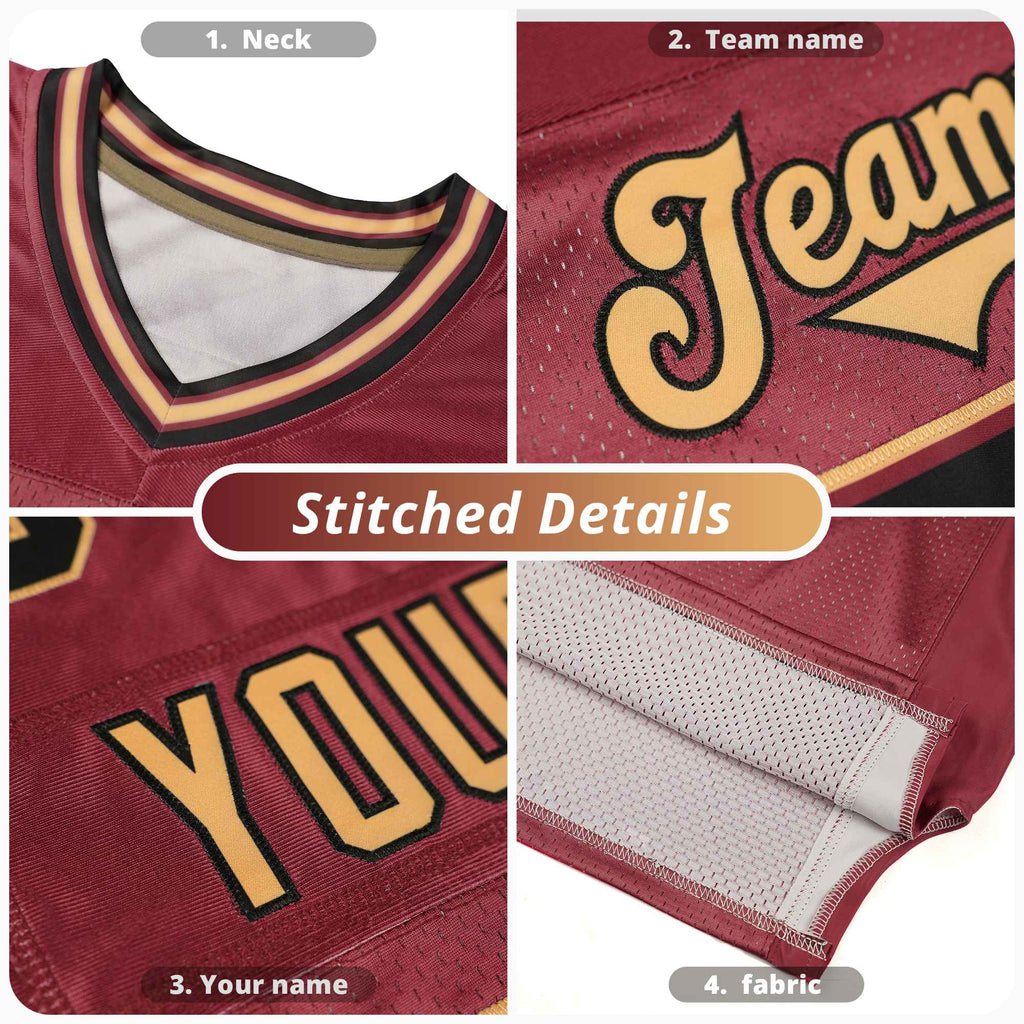 Custom Navy Personalized Classic Authentic Football Jersey