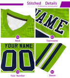 Custom Black White-Aqua Personalized Graffiti Line Design Authentic Football Jersey