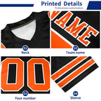 Custom Black Gold Personalized Classic Authentic Football Jersey