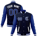 Custom Varsity Letterman Jackets Personalized Baseball Coats Full-Snap with Raglan Sleeves