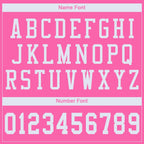 Custom Pink White Classic Style Mesh Authentic Football Jersey