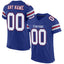 Custom Royal White-Red Classic Style Mesh Authentic Football Jersey